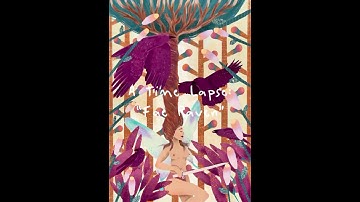 A Time Lapse: “Fae Raven” ✨ #art #digitalart #artwork #design #timelapse #procreate #fairies