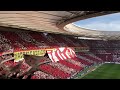 HIMNO Y TIFO DERBI ATLÉTICO DE MADRID-REAL MADRID WANDA METROPOLITANO 09-02-2019