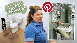 spending NOTHING on our secret bathroom makeover (literally $0)