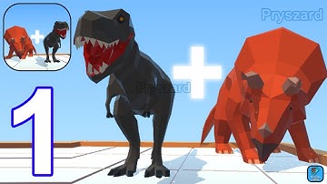 Merge Dino Fighter - Gameplay Walkthrough Part 1 Tutorial Levels 1-29 Merge Dino Fight (Android, iOS