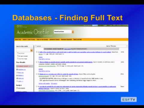 Library 411 - Databases and eJournals