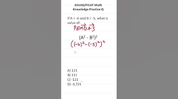 ASVAB/PiCAT Math Knowledge Practice Test Q: Evaluating Expressions #acetheasvab w/ #grammarhero