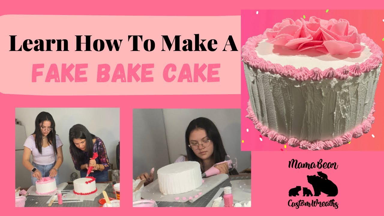 DIY DOLLAR TREE FAUX CAKE TUTORIAL 🍰HOW TO MAKE A FAKE CAKE ON A