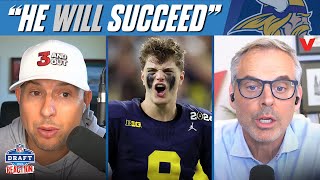 Colin Cowherd says JJ McCarthy “will succeed” with Minnesota Vikings | NFL Draft Reaction