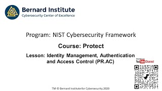 NIST CSF PR AC Lesson 7 Access Control