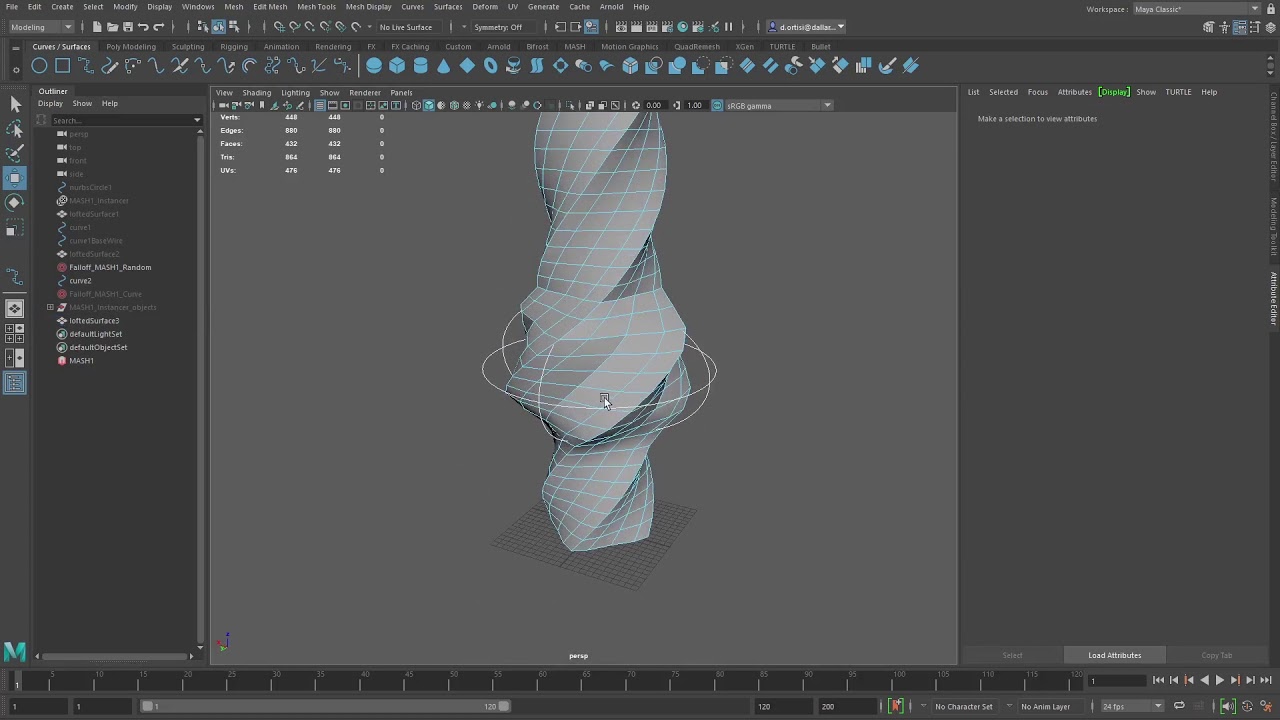Maya in 30 min: MASH Abstract modeling Shapes - YouTube
