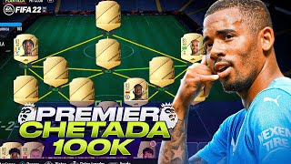 la MEJOR PLANTILLA PREMIER FIFA 22 por 100K !! (PREMIER BARATA y CHETADA FIFA 22)