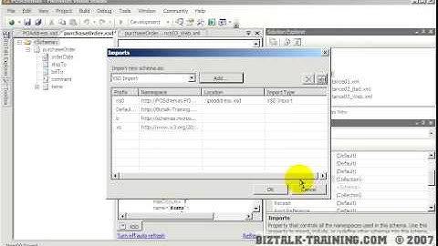 BizTalk 2006/R2 - 02-06 Using "Imports" to Reuse Schemas