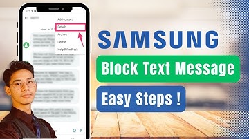Samsung Phone - How to Block Text Messages !