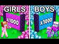 BOYS vs GIRLS Multiplicator in Minecraft...