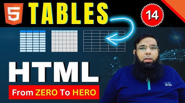 Master HTML Tables Create & Structure Your Data Clearly Shahid Naeem Tutorial Class 14
