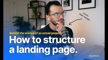 How to structure landing pages - Real Website Project Walk Through