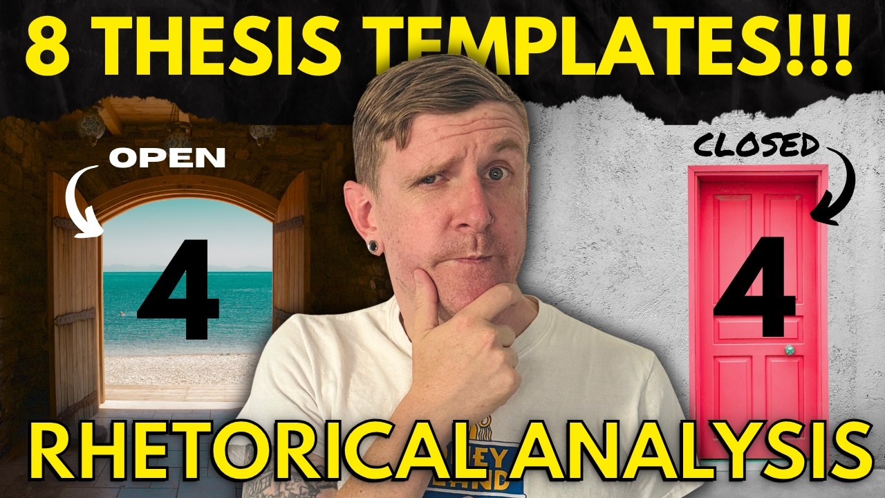 8 Ways to Write THE BEST Rhetorical Analysis Thesis Statements!