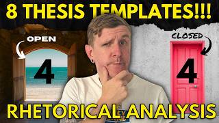 8 Ways to Write THE BEST Rhetorical Analysis Thesis Statements!