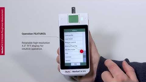 Mahr Mobile Roughness Measurement