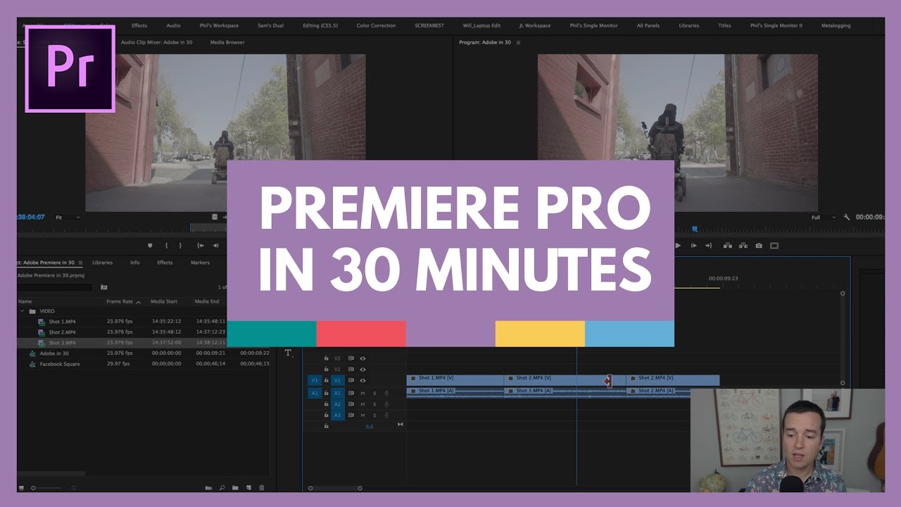 Adobe Premiere Pro in 30 Minutes with Certified Instructor