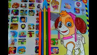 Учимся рисовать Риша с мамой рисуем Скай из Щенячий патруль Веселая раскраска с наклейками Учимся рисовать Риша с мамой рисуем Скай из Щенячий патруль Веселая раскраска с наклейками