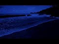 Natural white noise of ocean sound waves for relaxation and to fall into deep sleep fast