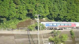 [警笛あり]JR四国 N2000系初期車 特急あしずり12号 窪川駅付近通過