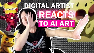 Digital Artist Reacts to AI Art #1 | Craiyon | DALL E Mini