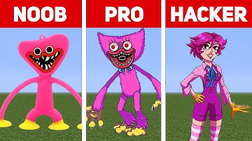 Pixel Art (NOOB vs PRO vs HACKER) Kissy Missy | Poppy Playtime chapter 2 in Minecraft