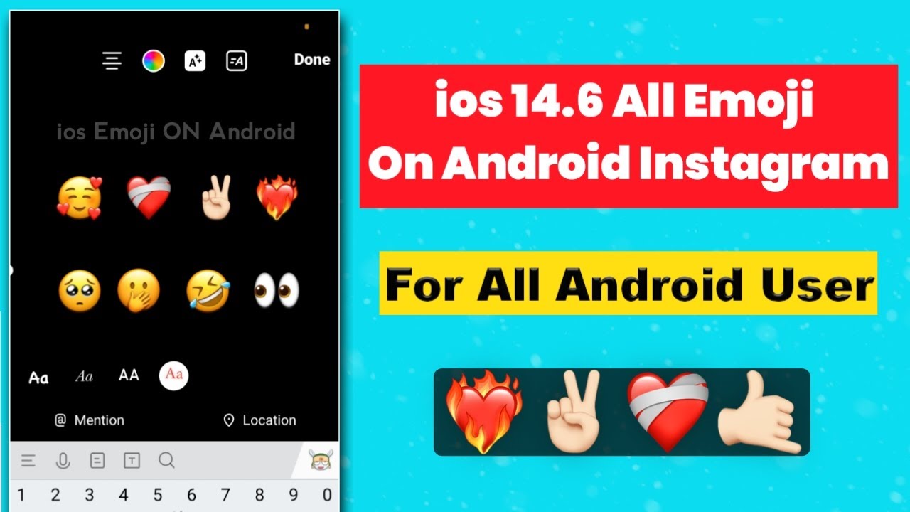 How To Get All ios Emoji on Android Instagram | Fire Heart ios Emoji on Android Phone || ios Emoji 🤩