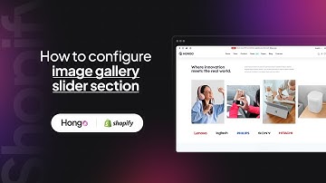 Hongo Shopify Theme - How to configure image gallery slider section?
