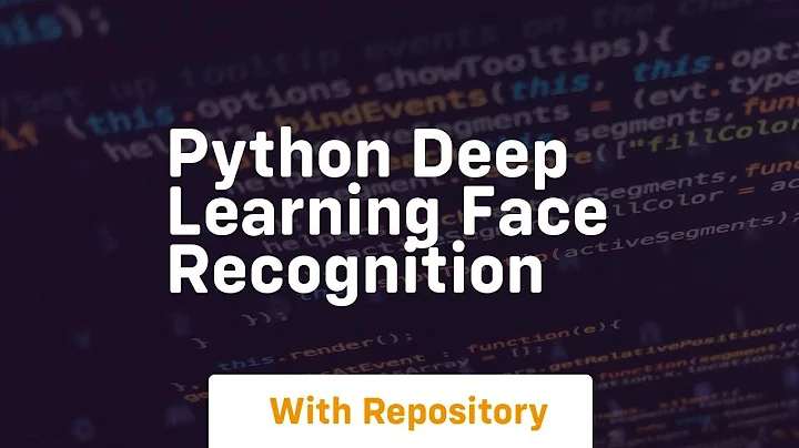 python deep learning face recognition