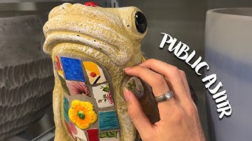 1+ HOUR of PUBLIC ASMR 🐸 Lofi, Tapping, Scratching, Camera Tapping,Tracing 