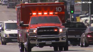 LAFD RESCUES 10, 11, 13 TRANSPORTING RESPONSE
