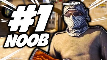ABSOLUTE NOOB GETS DESTROYED IN CS:GO...