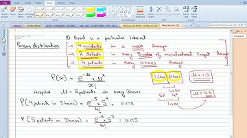 Poisson distribution complete concepts and understanding with basic past paper practice