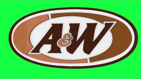 A&W Green Screen Logo Loop Chroma Animation