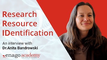 Introducing SciCrunch and RRID - An interview with Dr. Anita Bandrowski : Part 1