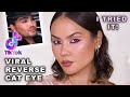 TRYING THE VIRAL REVERSE CAT EYE - HOW 2 | Maryam Maquillage