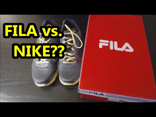 Running shoes - FILA vs NIKE? - YouTube