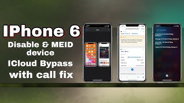 IPhone 6 MEID&Disable (ios 12.4.8) iCloud bypass with call fix