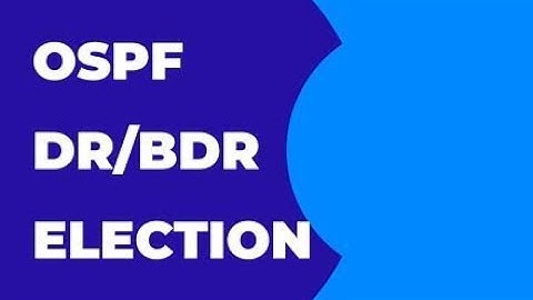How does the DR/BDR election happen in the OSPF network?