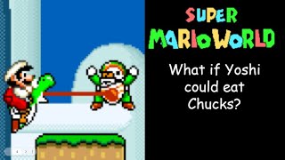 What if Yoshi could eat Chargin' Chucks in Super Mario World?