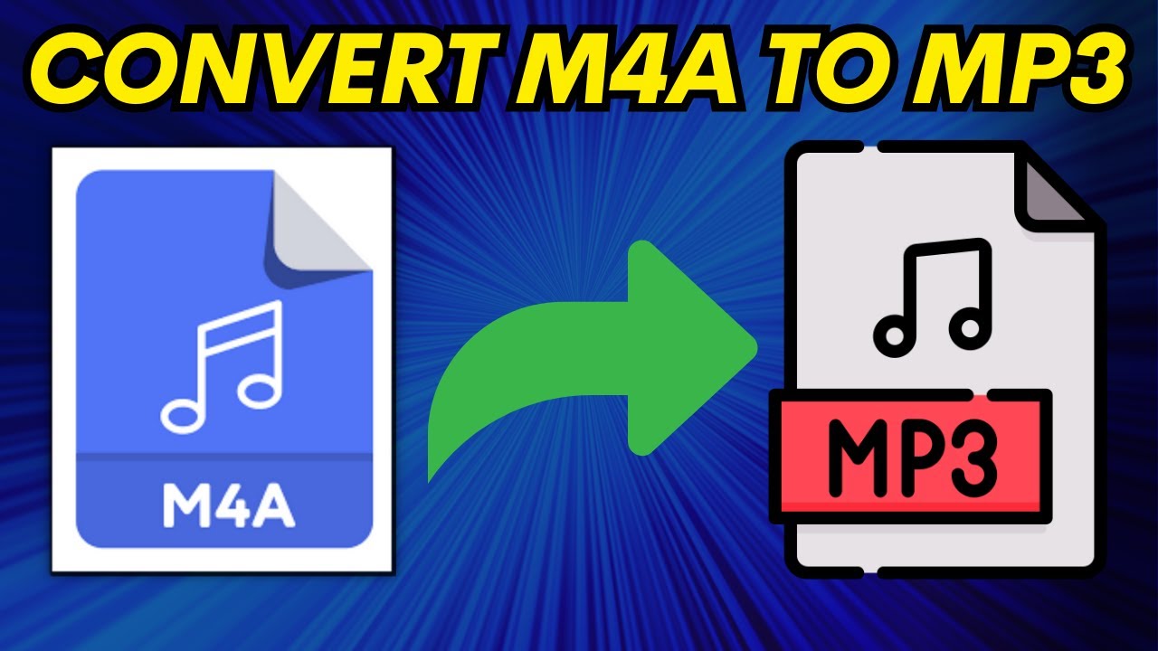 lastbil Byg op faktor How To Convert M4A to MP3 - Quick and Easy - YouTube