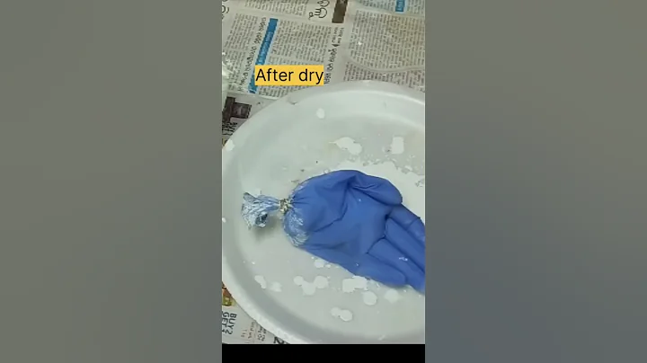 Hand Shaped Cement Flower Pot #shorts