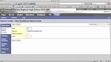 X2-Aspen Adding a Special Grade Code