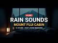 🔴 Heavy Rain Sounds for Sleeping All Night | Dark Japanese Mountain Cabin | 12 Hours Sleep