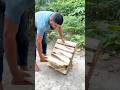 Space-Saving DIY Pallet Chair! (Detachable) 🛠️