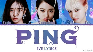 IVE Yujin, Wonyoung, Liz 'พิง PING' NONT TANONT Cover Lyrics
