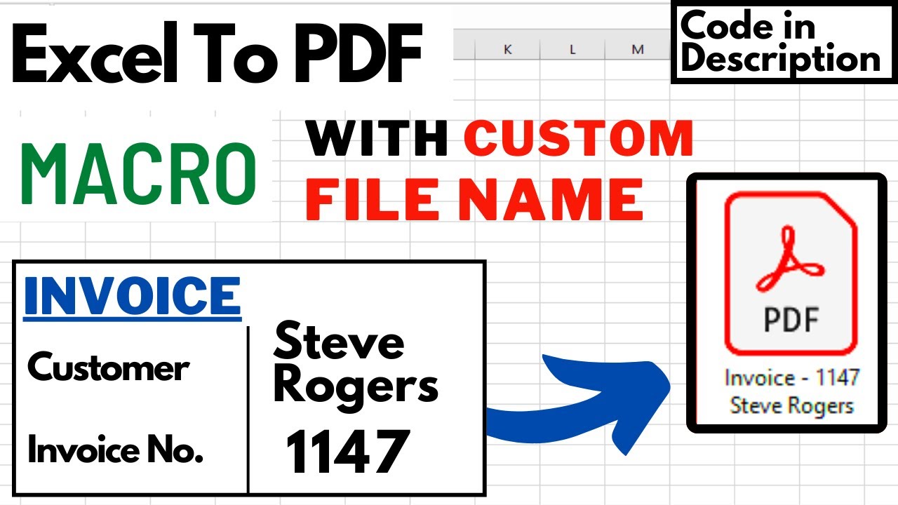 Excel VBA - Convert To PDF with a Custom Name Based on Cell Value ...