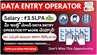 Data Entry Operator Job |Work From Home |Earn ₹3.5 LPA 🌟| Pick Bright HR Solutions hiring Freshers💼
