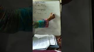 Cyclic codes, construction method