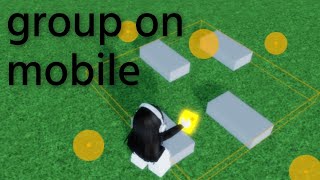 how to group parts in f3x mobile (easy)