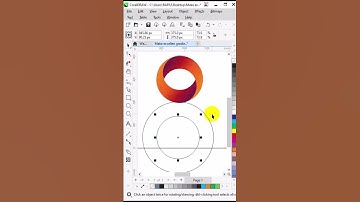 Elegant gradient logo in coreldraw